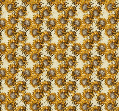 Fensterrollo innen in der Ausführung Sonnenblume
