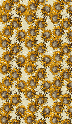 Fensterrollo innen in der Ausführung Sonnenblume