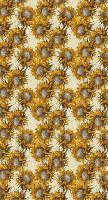 Fensterrollo innen in der Ausführung Sonnenblume