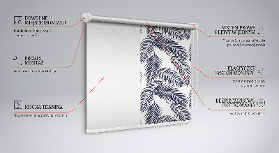 Rollo Fenster mit Farnblättern