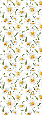 Fensterrollo mit Gänseblümchen-Motiv
