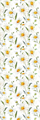 Fensterrollo mit Gänseblümchen-Motiv