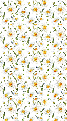 Fensterrollo mit Gänseblümchen-Motiv