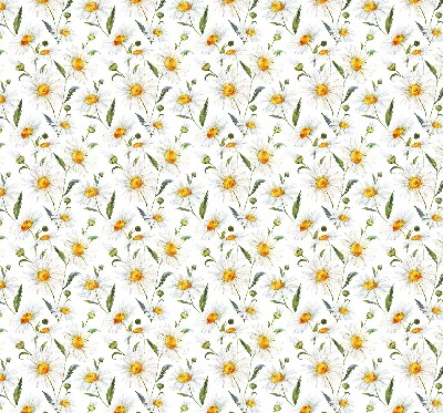 Fensterrollo mit Gänseblümchen-Motiv
