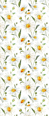 Fensterrollo mit Gänseblümchen-Motiv