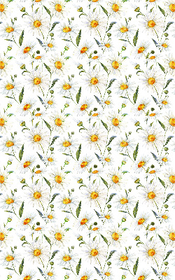 Fensterrollo mit Gänseblümchen-Motiv