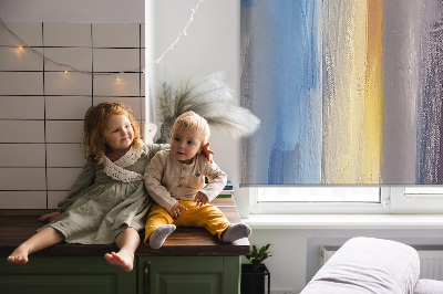 Rollo Fenster gemaltes Bild