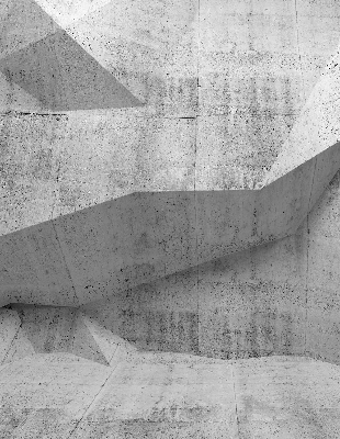 Fensterrollo innen mit 3D-Steinwand-Motiv