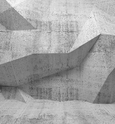 Fensterrollo innen mit 3D-Steinwand-Motiv