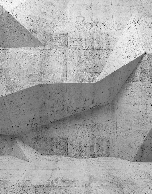 Fensterrollo innen mit 3D-Steinwand-Motiv