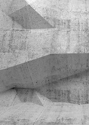 Fensterrollo innen mit 3D-Steinwand-Motiv