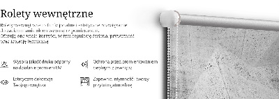 Fensterrollo innen mit 3D-Steinwand-Motiv