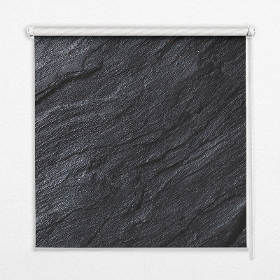 Fensterrollo innen in schwarzer Textur
