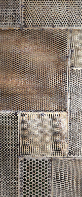 Fensterrollo aus Metallwand