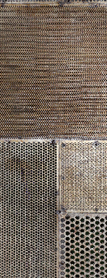 Fensterrollo aus Metallwand