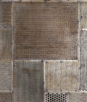 Fensterrollo aus Metallwand