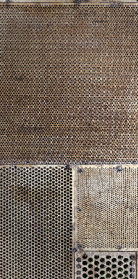 Fensterrollo aus Metallwand
