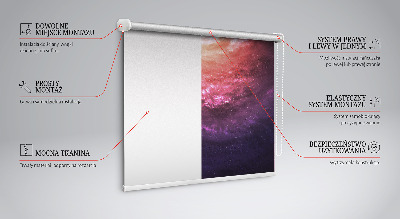 Fensterrollo innen in der Ausführung Galaxis