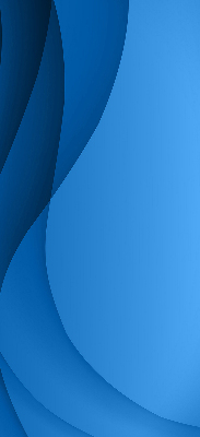 Fensterrollo innen in blauer Wellenoptik