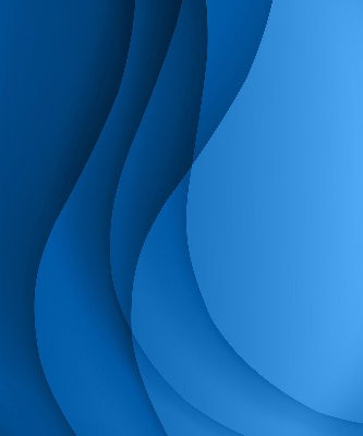 Fensterrollo innen in blauer Wellenoptik