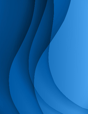 Fensterrollo innen in blauer Wellenoptik