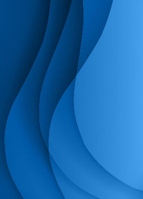 Fensterrollo innen in blauer Wellenoptik