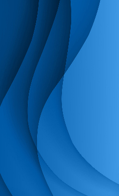 Fensterrollo innen in blauer Wellenoptik