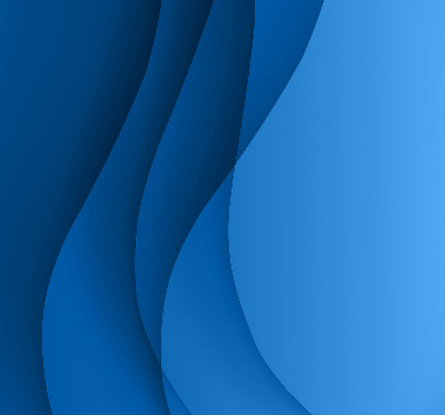 Fensterrollo innen in blauer Wellenoptik