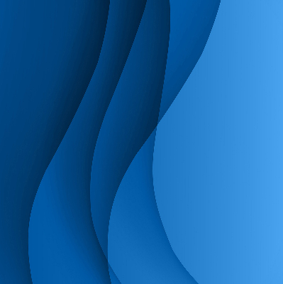 Fensterrollo innen in blauer Wellenoptik