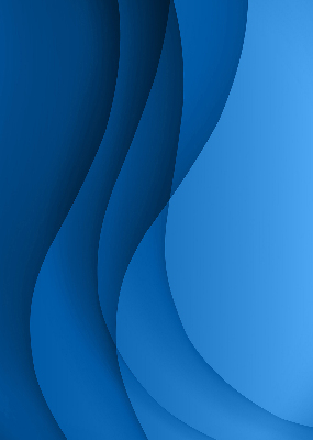 Fensterrollo innen in blauer Wellenoptik