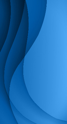 Fensterrollo innen in blauer Wellenoptik