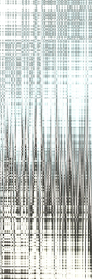 Fensterrollo innen als Spiegelabstraktion