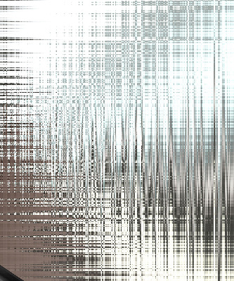 Fensterrollo innen als Spiegelabstraktion