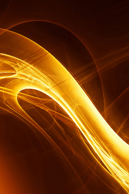 Fensterrollo innen in orangefarbener abstrakter Optik