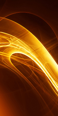 Fensterrollo innen in orangefarbener abstrakter Optik