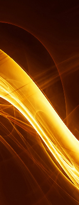 Fensterrollo innen in orangefarbener abstrakter Optik