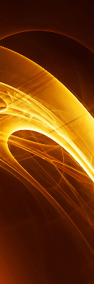 Fensterrollo innen in orangefarbener abstrakter Optik