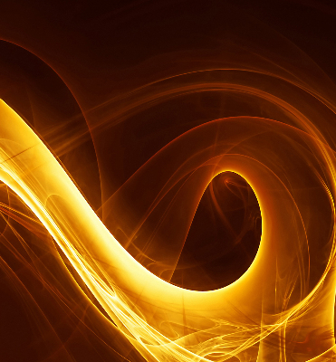 Fensterrollo innen in orangefarbener abstrakter Optik