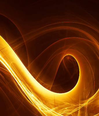 Fensterrollo innen in orangefarbener abstrakter Optik