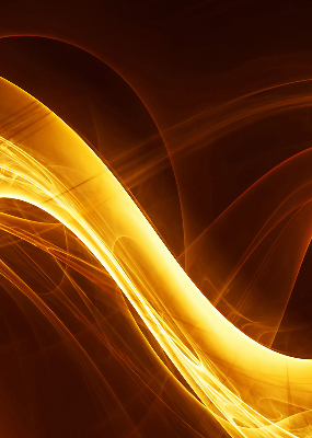 Fensterrollo innen in orangefarbener abstrakter Optik