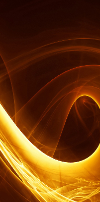 Fensterrollo innen in orangefarbener abstrakter Optik