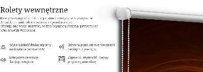 Fensterrollo innen in orangefarbener abstrakter Optik
