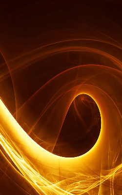 Fensterrollo innen in orangefarbener abstrakter Optik