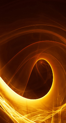 Fensterrollo innen in orangefarbener abstrakter Optik