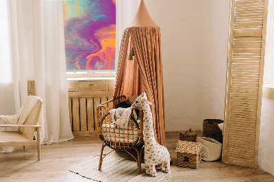 Rollo Fenster in der Auswaschung Farbauswaschung