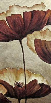 Blumen für Fensterrollo