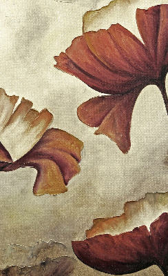 Blumen für Fensterrollo
