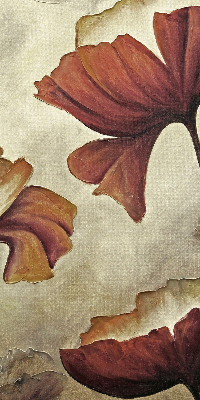 Blumen für Fensterrollo