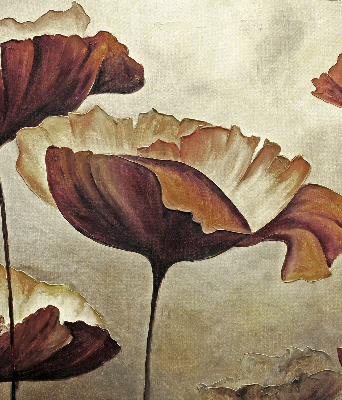 Blumen für Fensterrollo