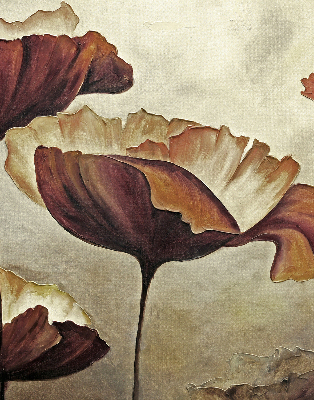 Blumen für Fensterrollo